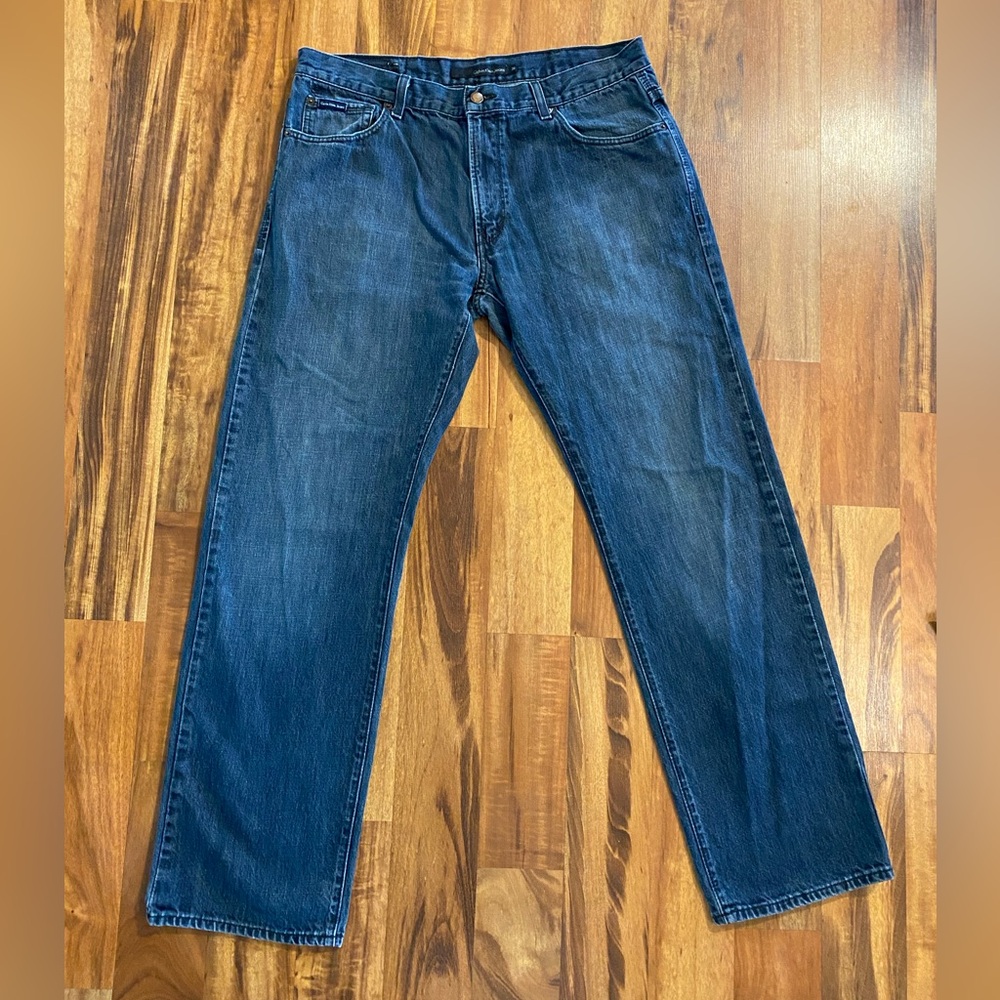 Men's Calvin Klein Straight Cut Blue Denim Jeans 36x32